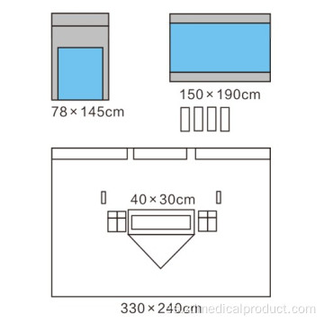 Juego de cortinas verticales para ortopedia, pequeño